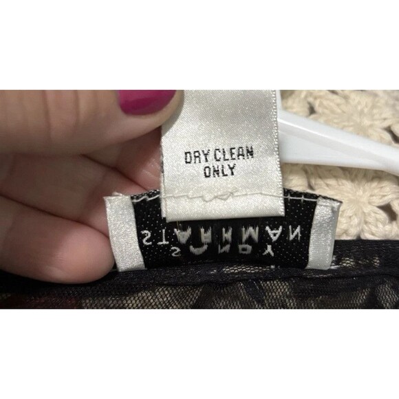 Vintage SANDY STARKMAN Open Jacket Lagenlook Boho Fringe Brown Red multicolor L - Picture 6 of 6